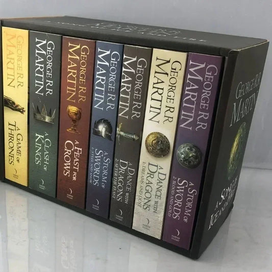 📖 A Song of Ice and Fire 7-Book Box Set – Complete George R. R. Martin Series in English | Game of Thrones Fantasy Collection